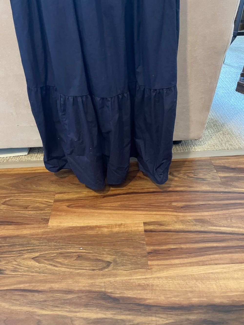 Universal Thread Navy Ruffled Neck dress - Picture 4 of 7